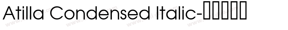 Atilla Condensed Italic字体转换